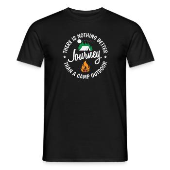 There is nothing better than Camping - Men's T-Shirt - black - Front - AI Model Male 178 light (178cm)