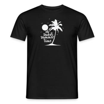 Oh sweet Summer Time Baum Palme Urlaub - Männer T-Shirt - Schwarz - Vorne - AI Model Male 178 light (178cm)