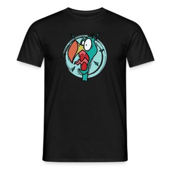 crazy dodo bird from Mauritius - Men's T-Shirt - black - Front - AI Model Male 178 light (178cm)