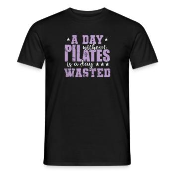 Une journée sans Pilates est une journée perdue - T-shirt homme - noir - Devant - AI Model Male 178 light (178cm)