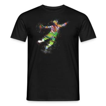 Handball, handballer, Beachhandball,Graffiti - Männer T-Shirt - Schwarz - Vorne - AI Model Male 178 light (178cm)