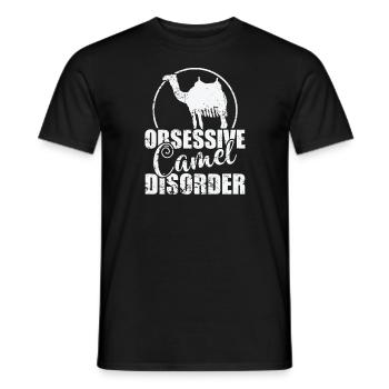 Trouble obsessionnel du chameau dromadaire - T-shirt homme - noir - Devant - AI Model Male 178 light (178cm)