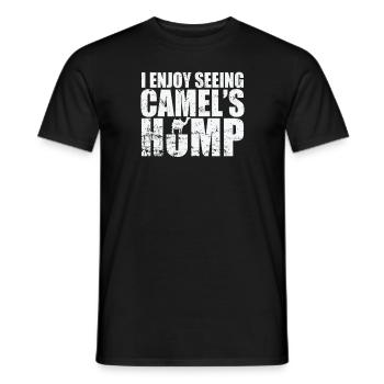 I enjoy seeing Camel's Hump Dromedar - Männer T-Shirt - Schwarz - Vorne - AI Model Male 178 light (178cm)