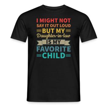 Ma belle-fille est mon enfant préféré - T-shirt homme - noir - Devant - AI Model Male 178 light (178cm)