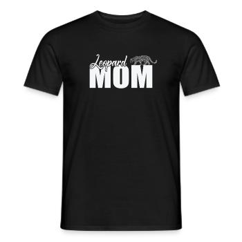 Léopard Maman Big Cat Afrique - T-shirt homme - noir - Devant - AI Model Male 178 light (178cm)