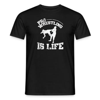 Pro Wrestling is Life Show - T-shirt homme - noir - Devant - AI Model Male 178 light (178cm)