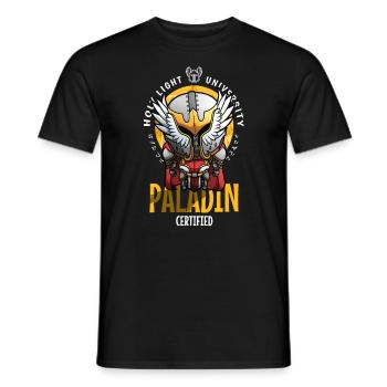Paladin Certified - T-shirt homme - noir - Devant - AI Model Male 178 light (178cm)