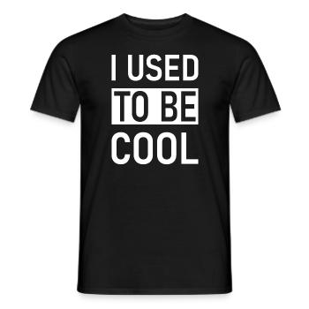 J’avais l’habitude d’être cool - T-shirt homme - noir - Devant - AI Model Male 178 light (178cm)