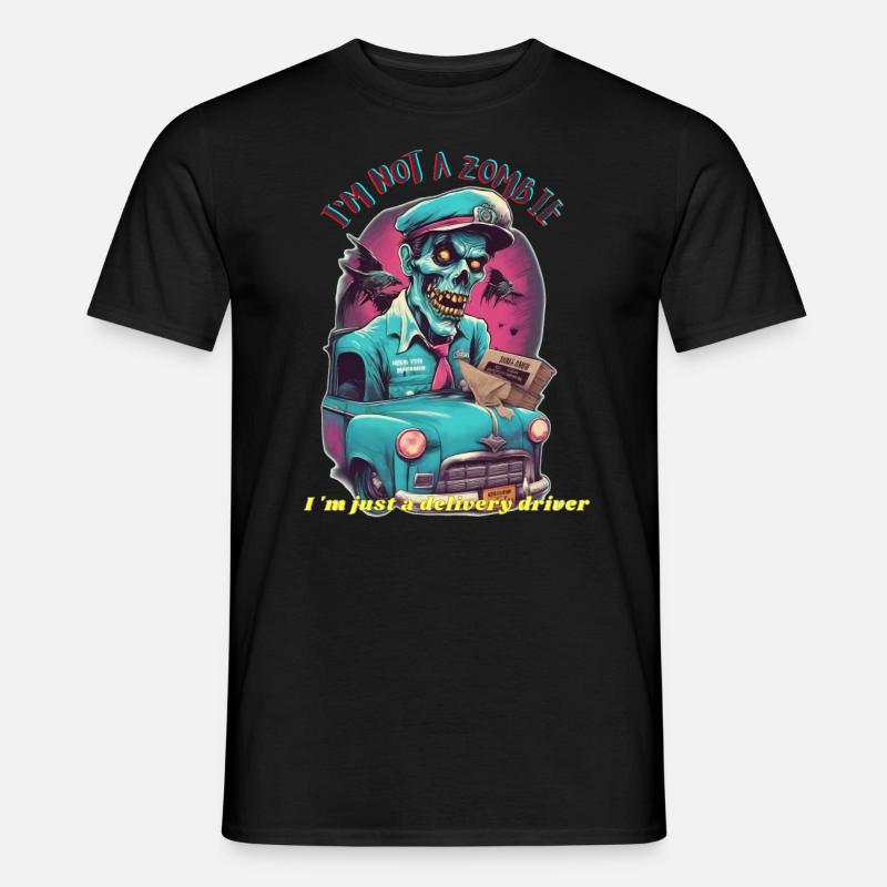 zombie delivery driver - Men's T-Shirt - black