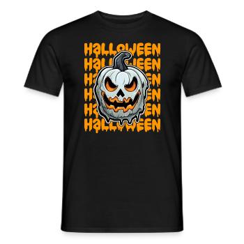 Design d’Halloween effrayant pour la prochaine fête - T-shirt homme - noir - Devant - AI Model Male 178 light (178cm)