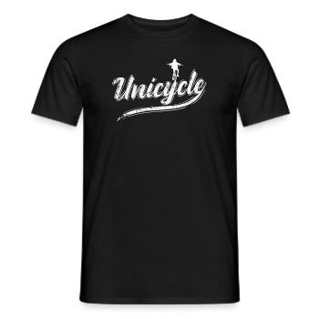 Unicycle Balance Sport Hobby - Männer T-Shirt - Schwarz - Vorne - AI Model Male 178 light (178cm)