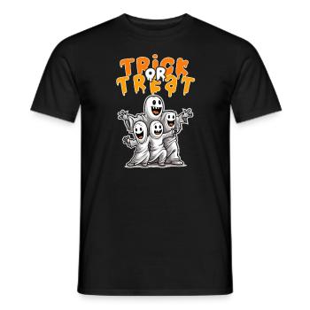 Halloween Design lustige Geister Familie - Männer T-Shirt - Schwarz - Vorne - AI Model Male 178 light (178cm)
