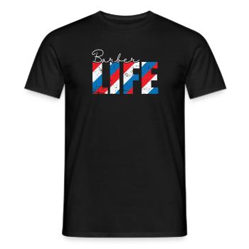 Vie Coiffeur Profession Coiffure - T-shirt homme - noir - Devant - AI Model Male 178 light (178cm)