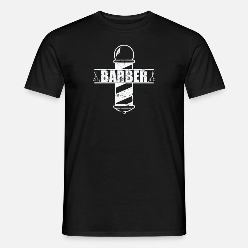 Barber Beruf Haarschnitt Friseur - Männer T-Shirt - Schwarz