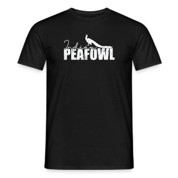 Plumes du parc animalier des oiseaux de la poule indienne - T-shirt homme - noir - Devant - AI Model Male 178 light (178cm)