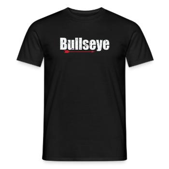 Tir à l’arc Bullseye - T-shirt homme - noir - Devant - AI Model Male 178 light (178cm)