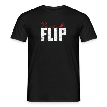 Backflip Skifahren - Männer T-Shirt - Schwarz - Vorne - AI Model Male 178 light (178cm)