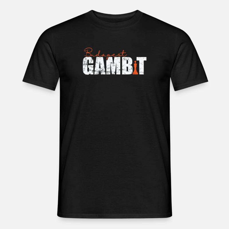 Budapester Gambit - Männer T-Shirt - Schwarz