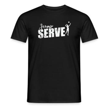 Volley-ball Jump Serve - T-shirt homme - noir - Devant - AI Model Male 178 light (178cm)