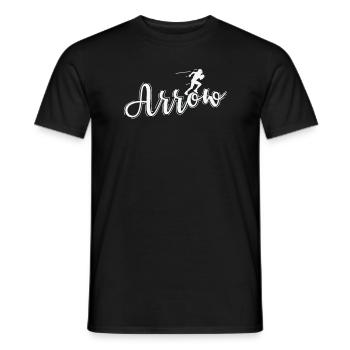 Arrow Football - Männer T-Shirt - Schwarz - Vorne - AI Model Male 178 light (178cm)