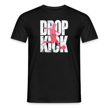 Dropkick Football - Men's T-Shirt - black - Front - AI Model Male 178 light (178cm)