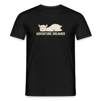 Adventure Dreamer Pajamas Pajamas - Men's T-Shirt - black - Front - AI Model Male 178 light (178cm)