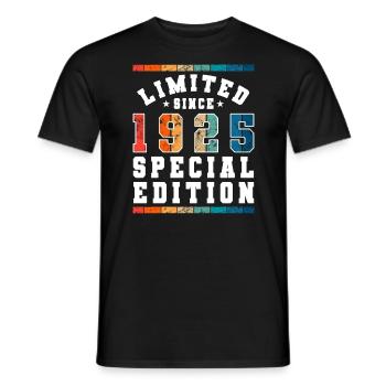 Limited Edition since 1925 Geburtstag Geschenk - Männer T-Shirt - Schwarz - Vorne - AI Model Male 178 light (178cm)