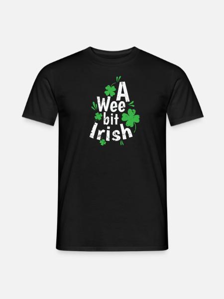 Un peu irlandais Saint-Patrick - T-shirt homme - noir