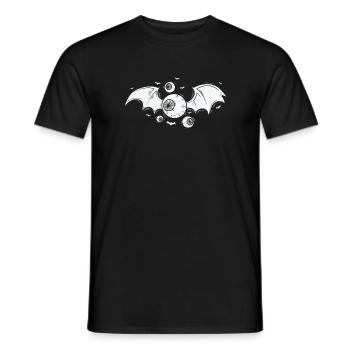 Gothic Flying Eye Horror Horror - Men's T-Shirt - black - Front - AI Model Male 178 light (178cm)