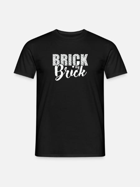Brick by Brick Mason Craftsman Profession - Men's T-Shirt - black