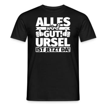 Ursel Vorname Geschenk lustiger Spruch - Männer T-Shirt - Schwarz - Vorne - AI Model Male 178 light (178cm)