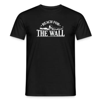 Reach for the Wall Schwimmen Sport - Männer T-Shirt - Schwarz - Vorne - AI Model Male 178 light (178cm)
