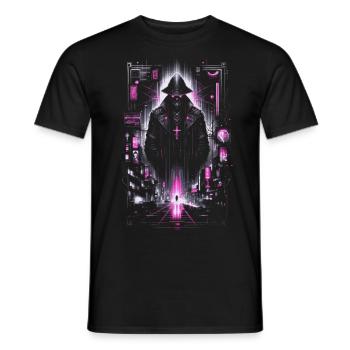 Tokyo Street Art Vaporwave - Männer T-Shirt - Schwarz - Vorne - AI Model Male 178 light (178cm)