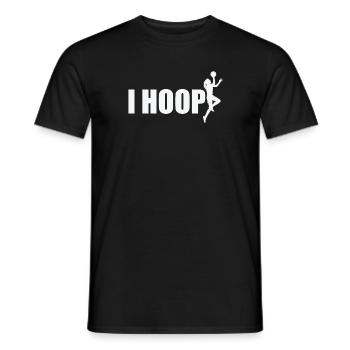 I Hoop Basketball Girls Team Sports - Men's T-Shirt - black - Front - AI Model Male 178 light (178cm)