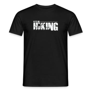 Let’s go Randonnée Loisirs de plein air Nature - T-shirt homme - noir - Devant - AI Model Male 178 light (178cm)