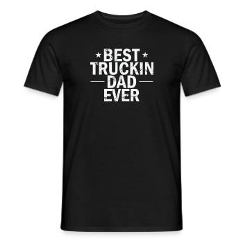Meilleur Truckin Papa Jamais Occupation Longue Distance - T-shirt homme - noir - Devant - AI Model Male 178 light (178cm)