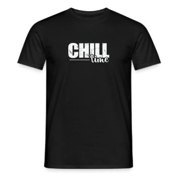 Chill Time Relax - Men's T-Shirt - black - Front - AI Model Male 178 light (178cm)