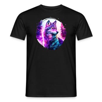 Loup - T-shirt homme - noir - Devant - AI Model Male 178 light (178cm)