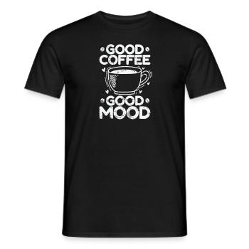 Good Coffee Good Mood Frühstück - Männer T-Shirt - Schwarz - Vorne - AI Model Male 178 light (178cm)