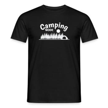 Camping Fashion Holidays Mountains Freedom - Men's T-Shirt - black - Front - AI Model Male 178 light (178cm)