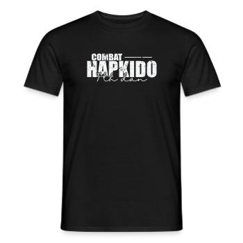 Combat Hapkido 7ème Dan Arts Martiaux Américains - T-shirt homme - noir - Devant - AI Model Male 178 light (178cm)