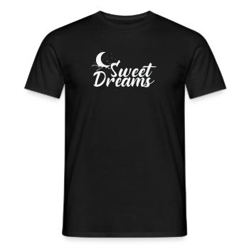 Faire de beaux rêves en dormant - T-shirt homme - noir - Devant - AI Model Male 178 light (178cm)