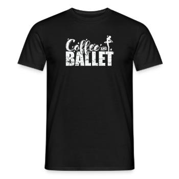 Coffee and Ballet - Men's T-Shirt - black - Front - AI Model Male 178 light (178cm)