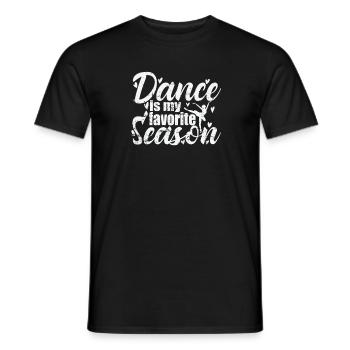 Dance is my favorite Season Ballet - Männer T-Shirt - Schwarz - Vorne - AI Model Male 178 light (178cm)