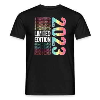 Limited Edition seit 2023 Geburtstag Vintage 2023 - Männer T-Shirt - Schwarz - Vorne - AI Model Male 178 light (178cm)