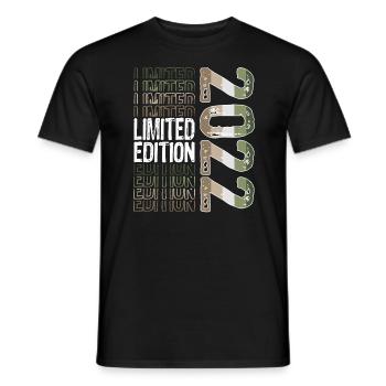 Edition limitée depuis 2022 Anniversaire Millésime 2022 - T-shirt homme - noir - Devant - AI Model Male 178 light (178cm)