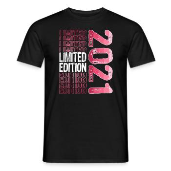 Edition Limitée depuis 2021 Anniversaire Millésime 2021 - T-shirt homme - noir - Devant - AI Model Male 178 light (178cm)