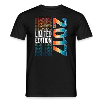 Limited Edition seit 2017 Geburtstag Vintage 2017 - Männer T-Shirt - Schwarz - Vorne - AI Model Male 178 light (178cm)