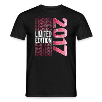 Limited Edition seit 2017 Geburtstag Vintage 2017 - Männer T-Shirt - Schwarz - Vorne - AI Model Male 178 light (178cm)
