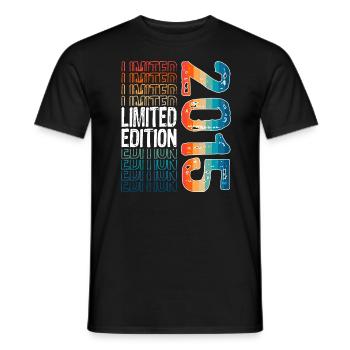 Limited Edition seit 2015 Geburtstag Vintage 2015 - Männer T-Shirt - Schwarz - Vorne - AI Model Male 178 light (178cm)